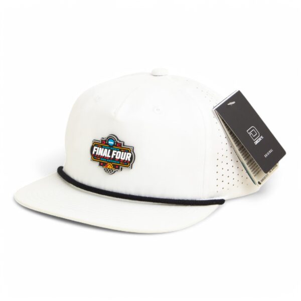 2025 March Madness Final Four 3D Perforated Rope Hat- White/ Black