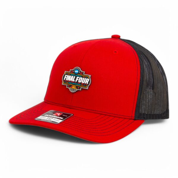 2025 March Madness Final Four 3D Snapback Trucker Hat- Red/ Black