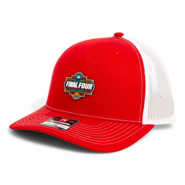 2025 March Madness Final Four 3D Snapback Trucker Hat- Red/ White