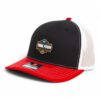 2025 March Madness Final Four 3D Snapback Trucker Hat- Black/ White/ Red