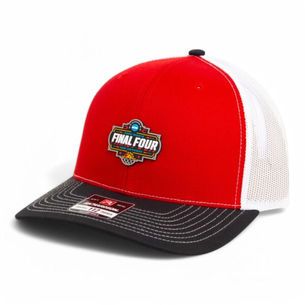 2025 March Madness Final Four 3D Snapback Trucker Hat- Red/ White/ Black