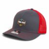 2025 March Madness Final Four 3D Snapback Trucker Hat- Charcoal/ Red