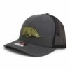 Arkansas Razorbacks Loden Edition 3D Snapback Trucker Hat- Charcoal/ Black