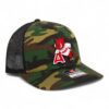 Arkansas Razorbacks Leaning A 3D Snapback Trucker Hat- Army Camo/ Black