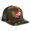 Arkansas Razorbacks Leaning A 3D YP Snapback Trucker Hat- Army Camo/ Black