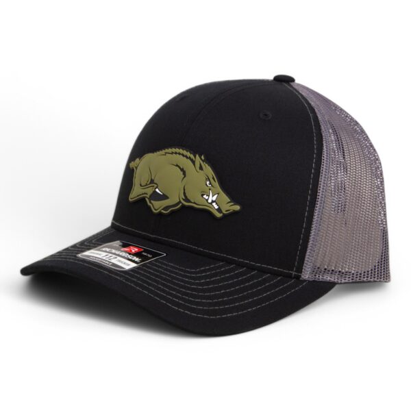 Arkansas Razorbacks Loden Edition 3D Snapback Trucker Hat- Black/ Charcoal