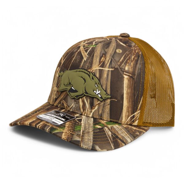 Arkansas Razorbacks Loden Edition 3D Snapback Trucker Hat- Realtree Max 7/ Buck