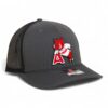 Arkansas Razorbacks Leaning A 3D Snapback Trucker Hat- Charcoal/ Black