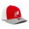Arkansas Razorbacks Leaning A 3D Snapback Trucker Hat- Red/ White/ Heather Grey