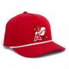 Arkansas Razorbacks Leaning A 3D Five Panel Classic Rope Hat- Red/ White