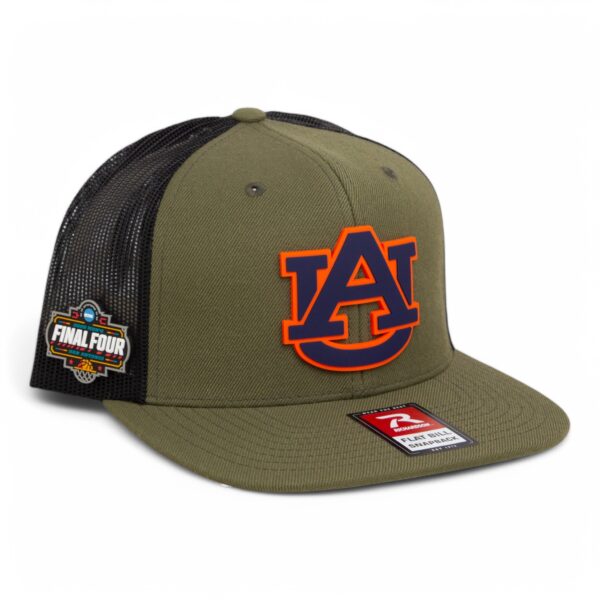 Auburn Tigers 2025 Final Four 3D Wool Blend Flat Bill Hat- Loden/ Black