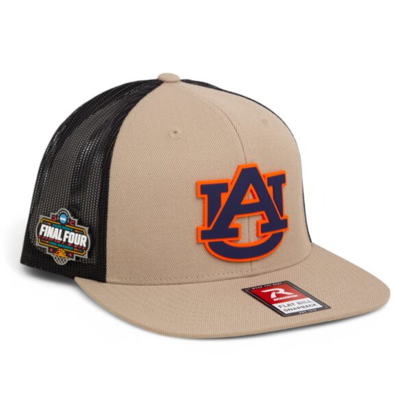 Auburn Tigers 2025 Final Four 3D Wool Blend Flat Bill Hat- Tan/ Black