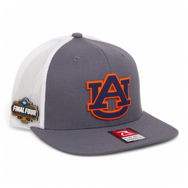 Auburn Tigers 2025 Final Four 3D Wool Blend Flat Bill Hat- Charcoal/ White