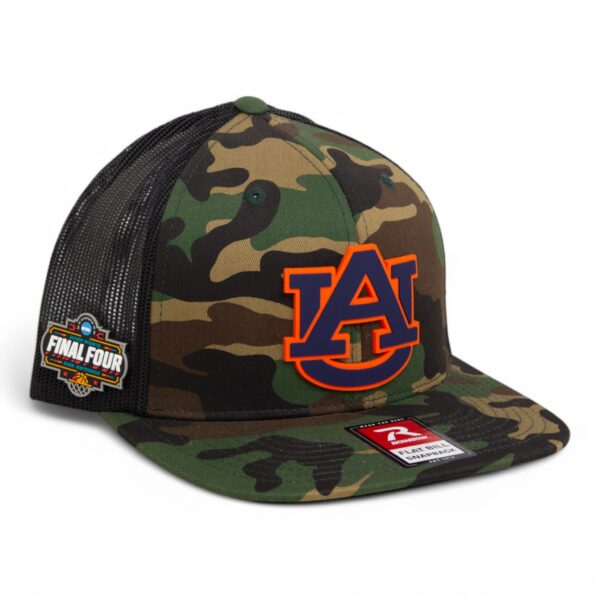 Auburn Tigers 2025 Final Four 3D Wool Blend Flat Bill Hat- Army Camo/ Black