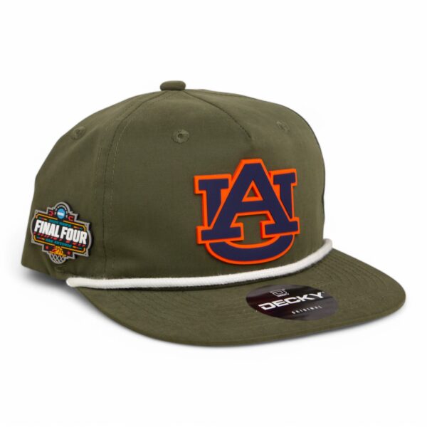 Auburn Tigers 2025 Final Four 3D Classic Rope Hat- Olive/ White