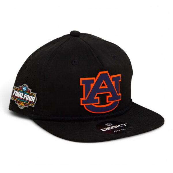 Auburn Tigers 2025 Final Four 3D Perforated Rope Hat- Black