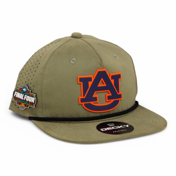 Auburn Tigers 2025 Final Four 3D Perforated Rope Hat- Loden/ Black