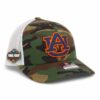 Auburn Tigers 2025 Final Four 3D Snapback Trucker Hat- Army Camo/ White
