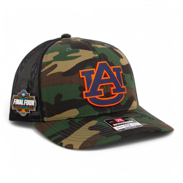 Auburn Tigers 2025 Final Four 3D Snapback Trucker Hat- Army Camo/ Black