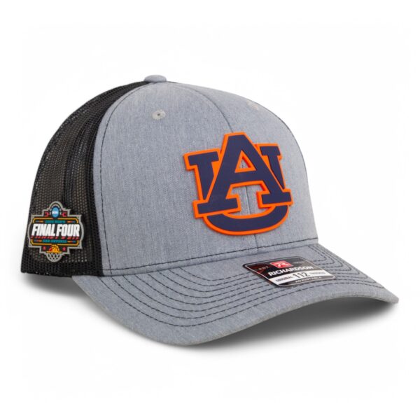 Auburn Tigers 2025 Final Four 3D Snapback Trucker Hat- Heather Grey/ Black