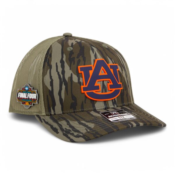 Auburn Tigers 2025 Final Four 3D Snapback Trucker Hat- Mossy Oak Bottomland/ Loden