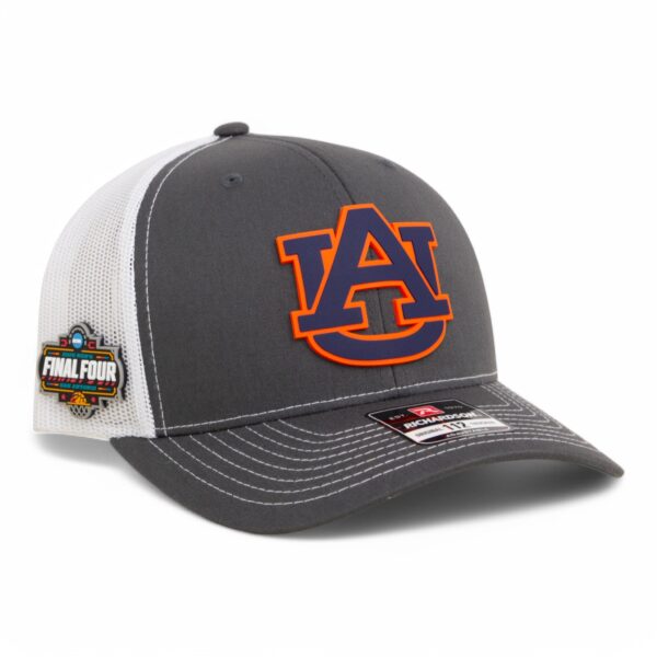 Auburn Tigers 2025 Final Four 3D Snapback Trucker Hat- Charcoal/ White