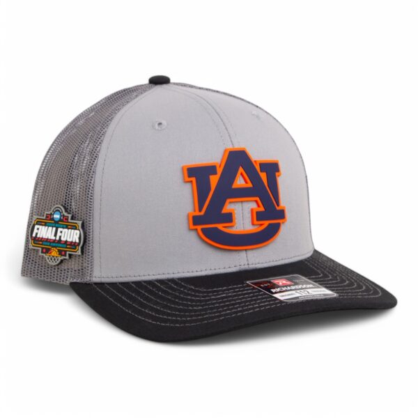 Auburn Tigers 2025 Final Four 3D Snapback Trucker Hat- Grey/ Charcoal/ Black