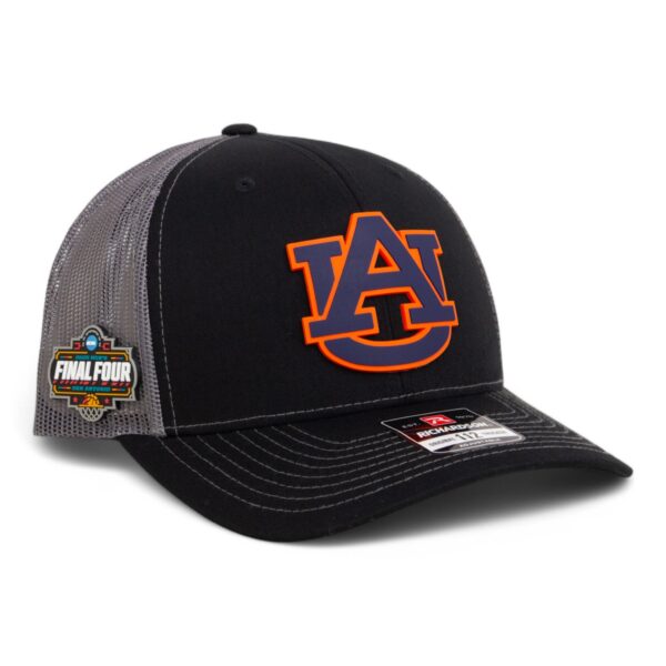 Auburn Tigers 2025 Final Four 3D Snapback Trucker Hat- Black/ Charcoal