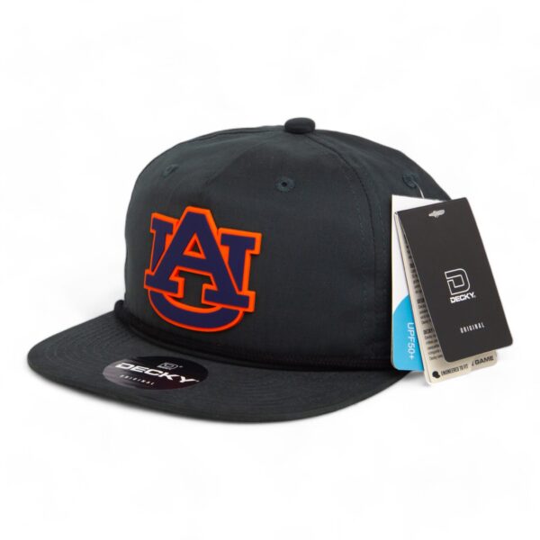 Auburn Tigers 3D Classic Rope Hat- Charcoal/ Black