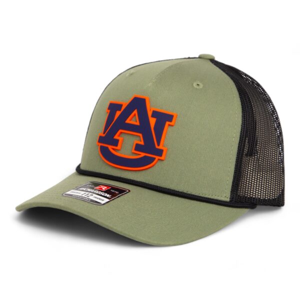 Auburn Tigers 3D Snapback Trucker Rope Hat- Loden/ Black