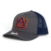 Auburn Tigers 3D Snapback Trucker Hat- Charcoal/ Navy