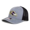 Baltimore Ravens 3D Snapback Trucker Hat- Heather Grey/ Black