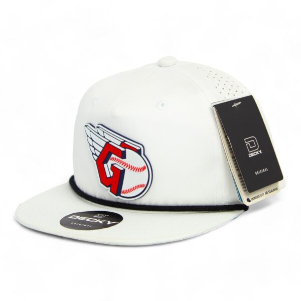 Cleveland Guardians 3D Perforated Rope Hat- White/ Black