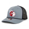 Cleveland Guardians 3D Snapback Trucker Rope Hat- Heather Grey/ Black
