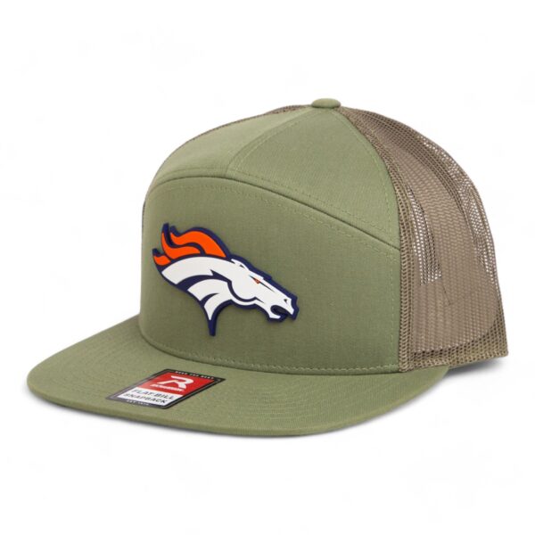 Denver Broncos 3D Snapback Seven-Panel Flat Bill Trucker Hat- Loden Green