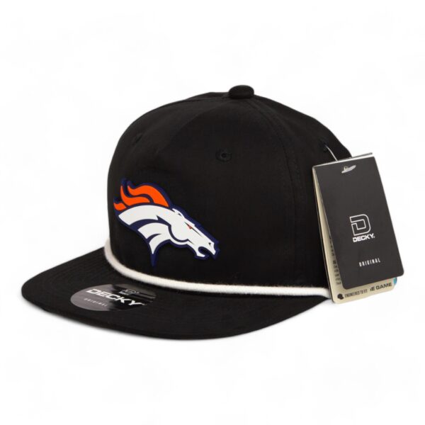 Denver Broncos 3D Classic Rope Hat- Black/ White