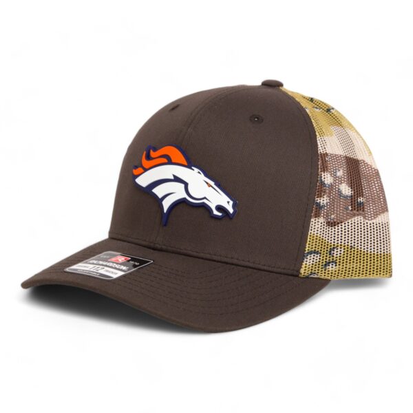 Denver Broncos 3D Snapback Trucker Hat- Brown/ Desert Camo