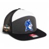 Duke Blue Devils 2025 Final Four 3D Snapback Seven-Panel Flat Bill Trucker Hat- Charcoal/ White/ Black