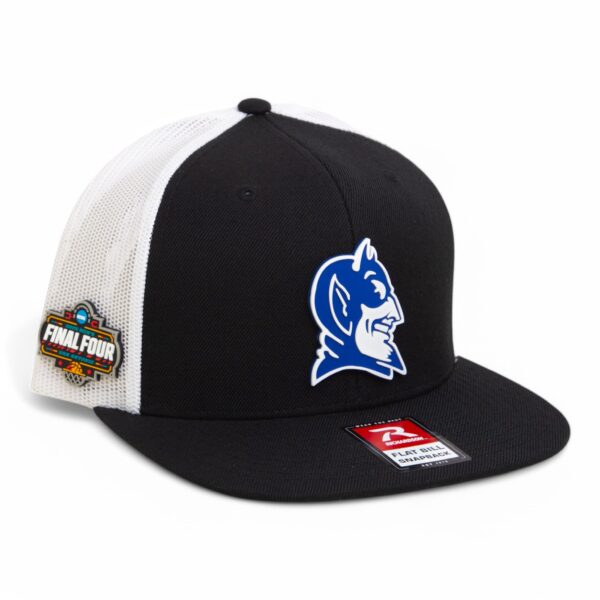 Duke Blue Devils 2025 Final Four 3D Wool Blend Flat Bill Hat- Black/ White