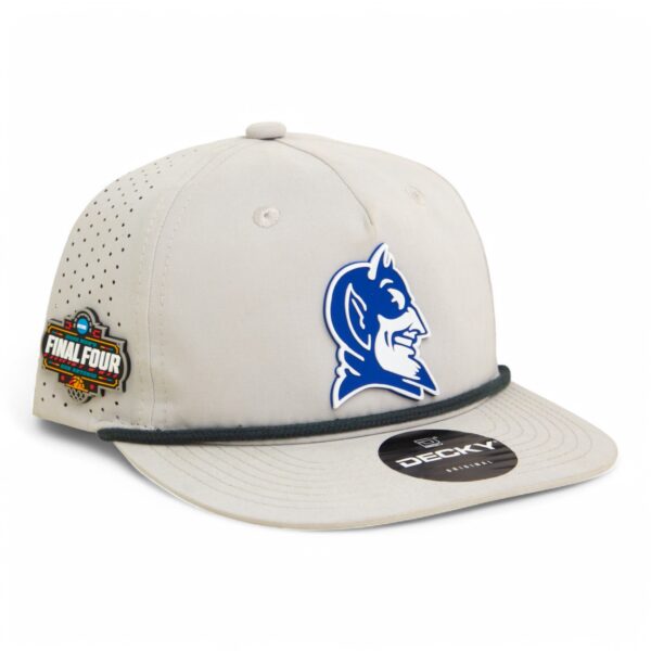 Duke Blue Devils 2025 Final Four 3D Perforated Rope Hat- Grey/ Charcoal
