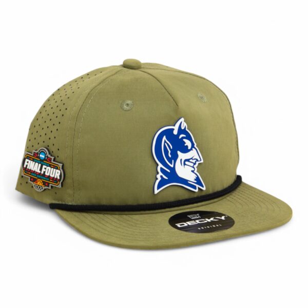 Duke Blue Devils 2025 Final Four 3D Perforated Rope Hat- Loden/ Black
