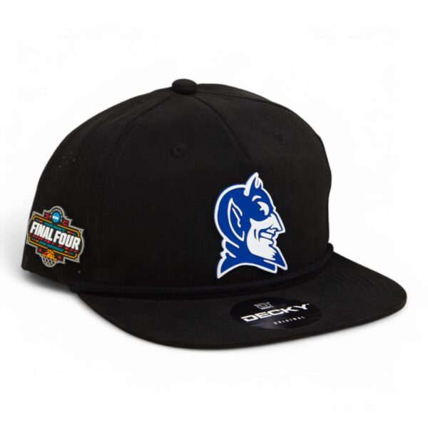 Duke Blue Devils 2025 Final Four 3D Perforated Rope Hat- Black