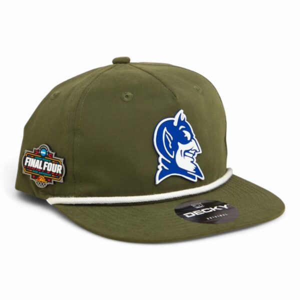 Duke Blue Devils 2025 Final Four 3D Classic Rope Hat- Olive/ White