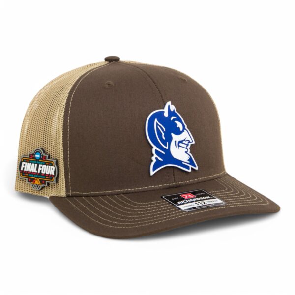 Duke Blue Devils 2025 Final Four 3D Snapback Trucker Hat- Brown/ Tan