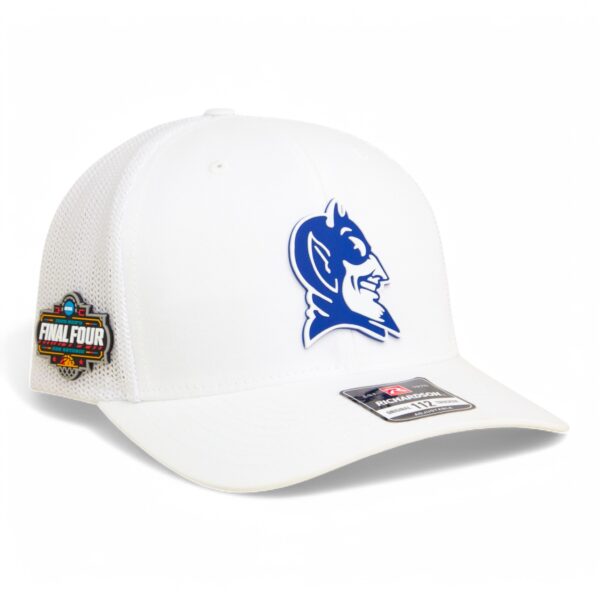 Duke Blue Devils 2025 Final Four 3D Snapback Trucker Hat- White