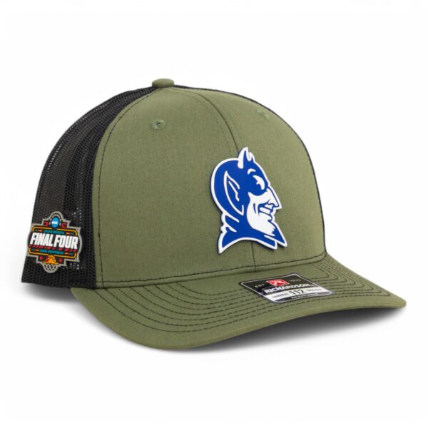 Duke Blue Devils 2025 Final Four 3D Snapback Trucker Hat- Loden/ Black