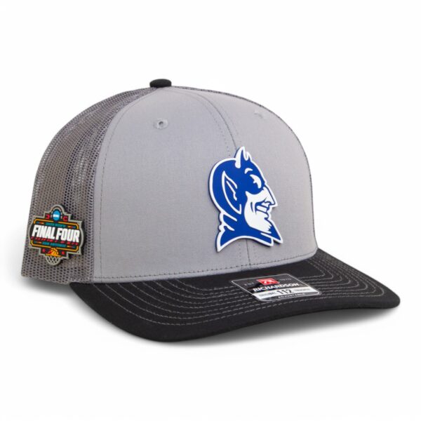 Duke Blue Devils 2025 Final Four 3D Snapback Trucker Hat- Grey/ Charcoal/ Black