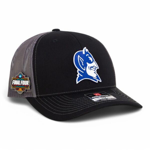 Duke Blue Devils 2025 Final Four 3D Snapback Trucker Hat- Black/ Charcoal