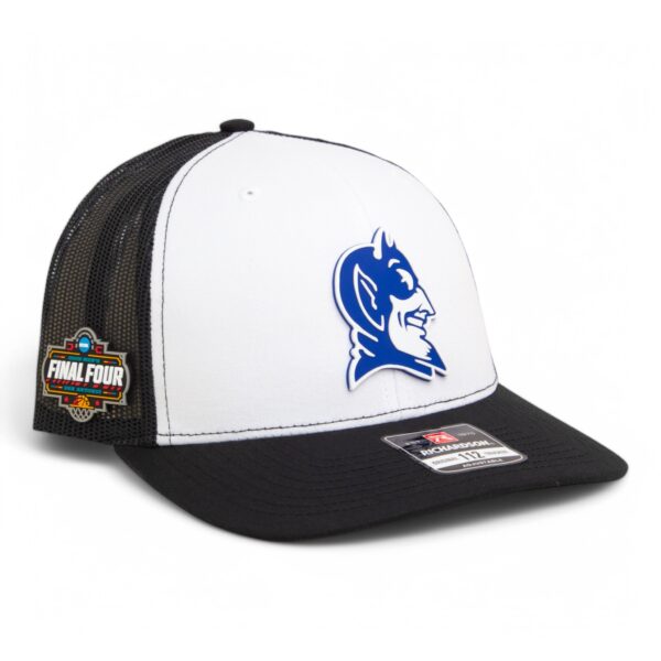 Duke Blue Devils 2025 Final Four 3D Snapback Trucker Hat- White/ Black