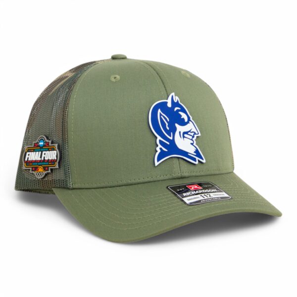 Duke Blue Devils 2025 Final Four 3D Snapback Trucker Hat- Loden Camo